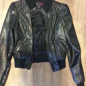 Black “ leather” jacket